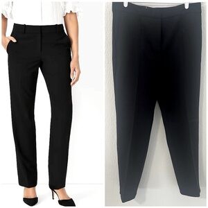 Ann Taylor Women’s The Straight Pant Stretch Size 12 Black EUC Business Casual